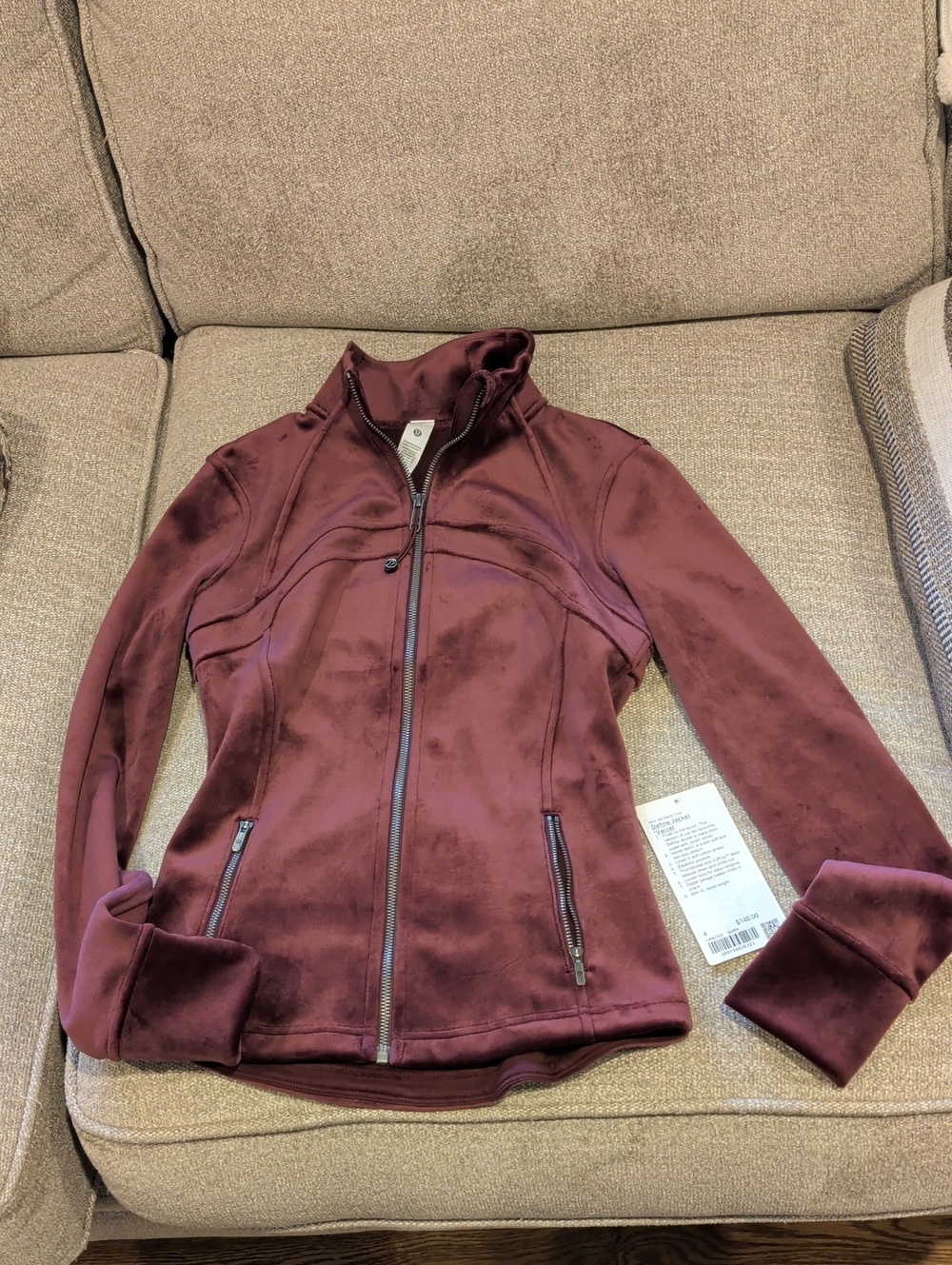 lululemon athletica Women's Plum Zip-Up Bomber Jacket